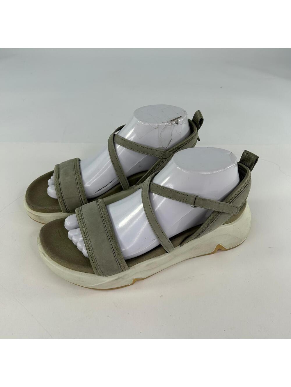 Ecco Womens Chunky Sport Sandals US 8.5 Green Platform Strappy Shoes - Picture 9 of 13